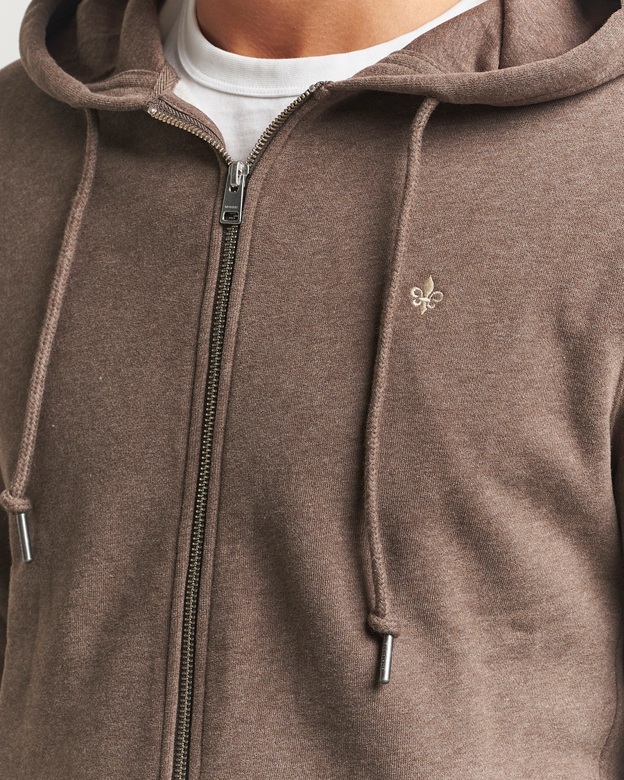 Men | Sweaters & Knitwear | Morris | Brandon Lily Full Zip Hoodie Brown