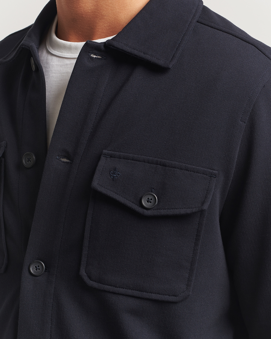 Men | Shirts | Morris | Andrew Jersey Overshirt Old Blue