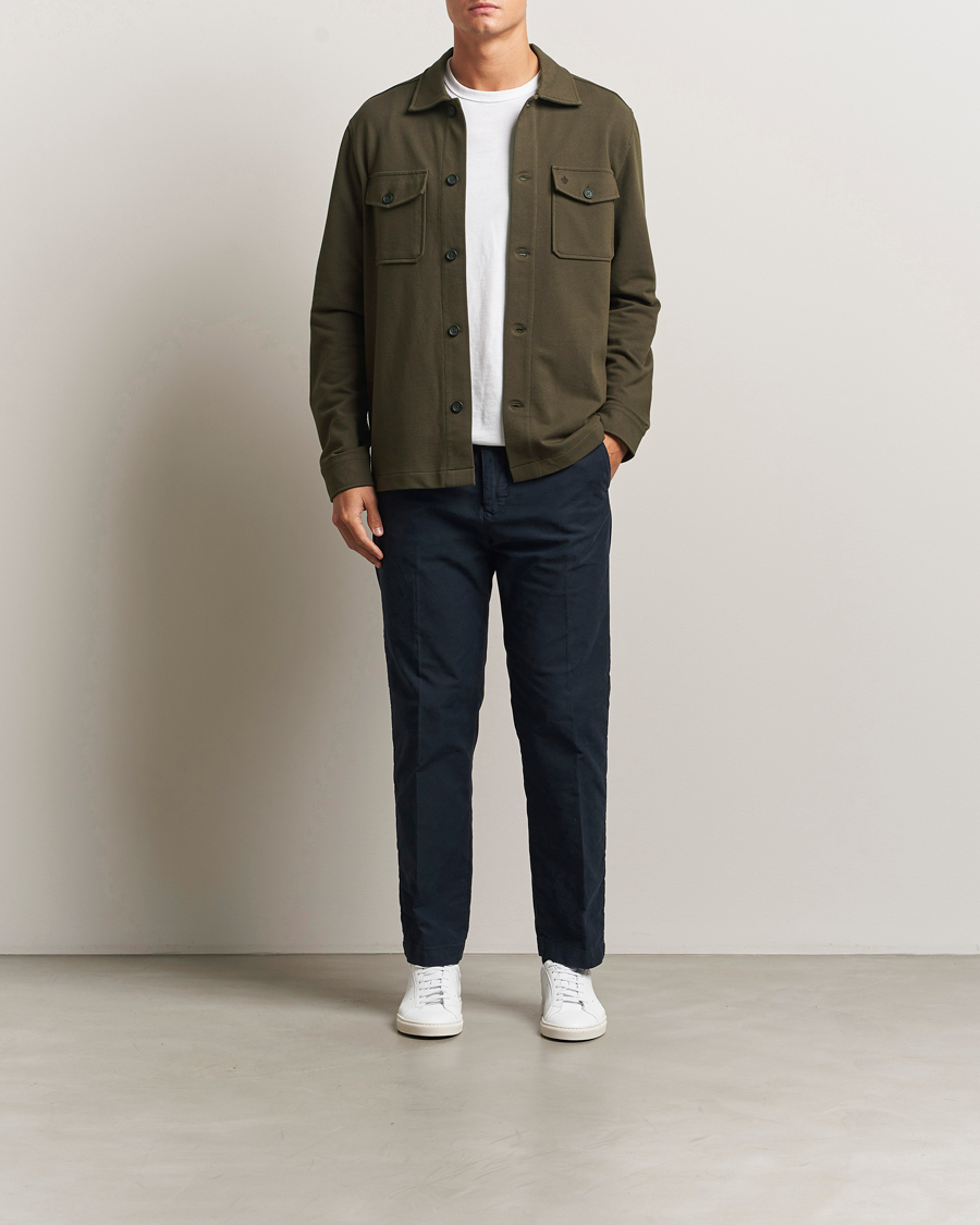 Men | Shirts | Morris | Andrew Jersey Overshirt Brown