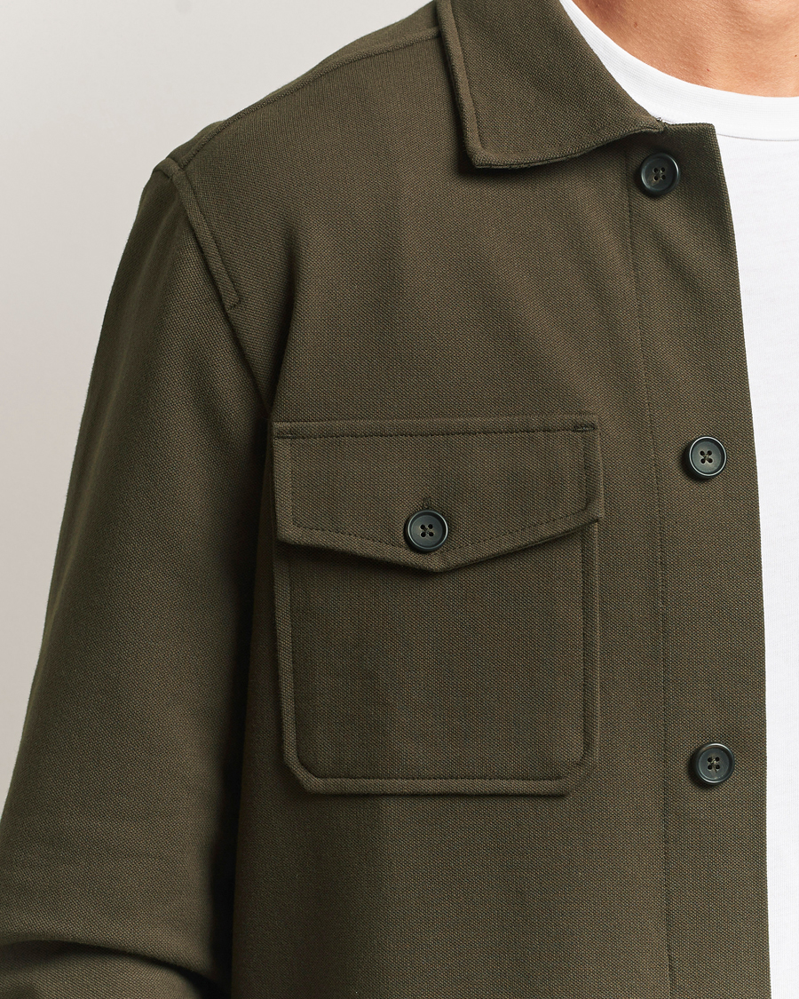 Men | Shirts | Morris | Andrew Jersey Overshirt Brown