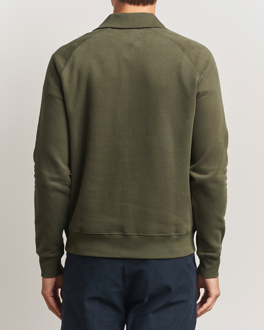 Men | Sweaters & Knitwear | Morris | Maryon Half Zip Sweatshirt Olive