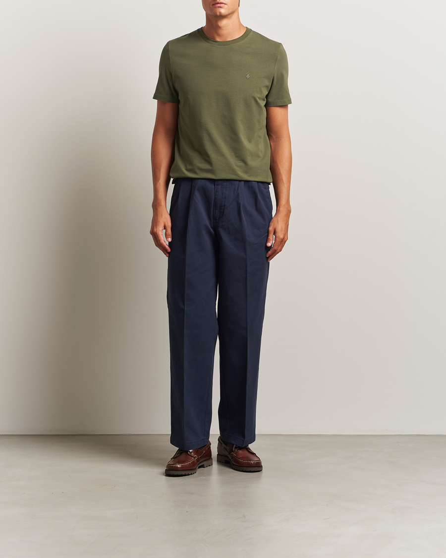 Men | T-Shirts | Morris | James Crew Neck T-Shirt Olive