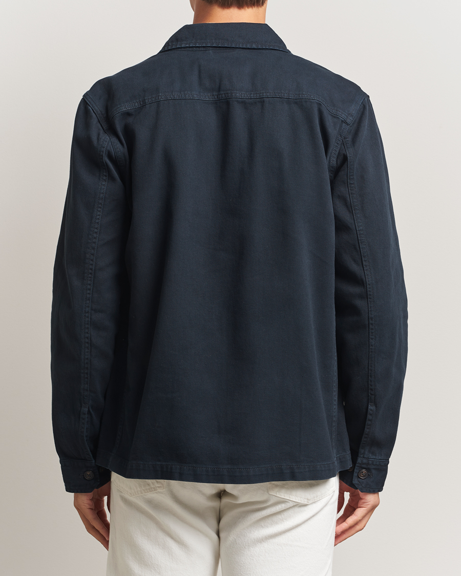 Men | Shirts | Morris | Alain Twill Shirt Jacket Old Blue