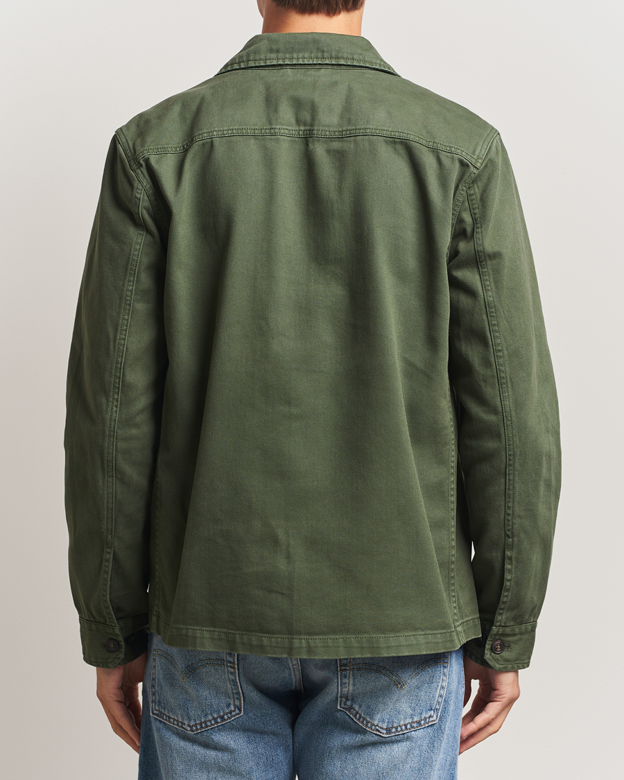 Men | Shirts | Morris | Alain Twill Shirt Jacket Olive