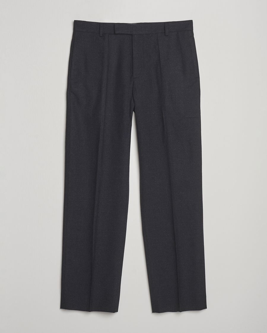 Men | Trousers | Palmes | Wool Pleated Trousers Black