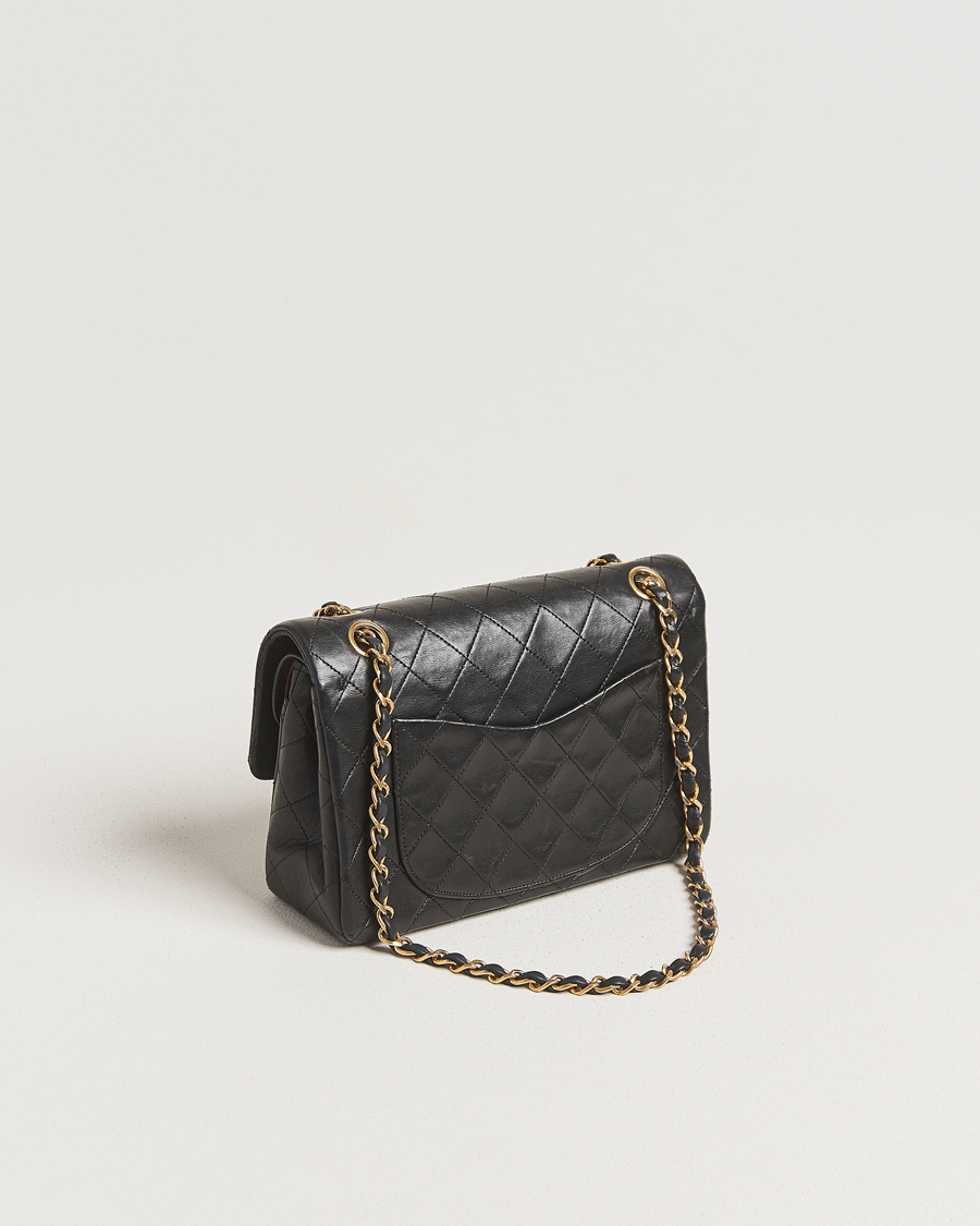 Men | Pre-Owned & Vintage Bags | Chanel Pre-Owned | Classic Double Flap Small Lambskin Black