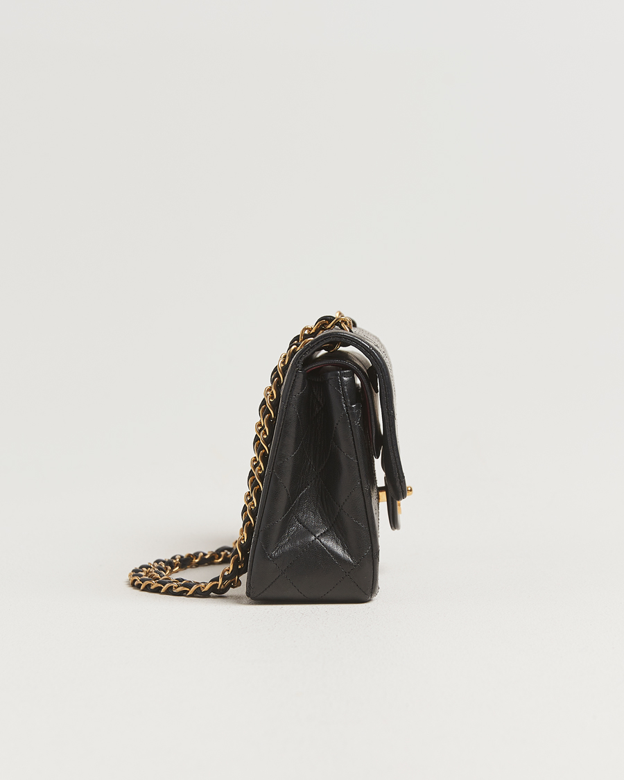 Men | Pre-Owned & Vintage Bags | Chanel Pre-Owned | Classic Double Flap Small Lambskin Black