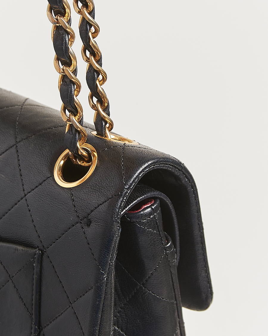 Men | Pre-Owned & Vintage Bags | Chanel Pre-Owned | Classic Double Flap Small Lambskin Black