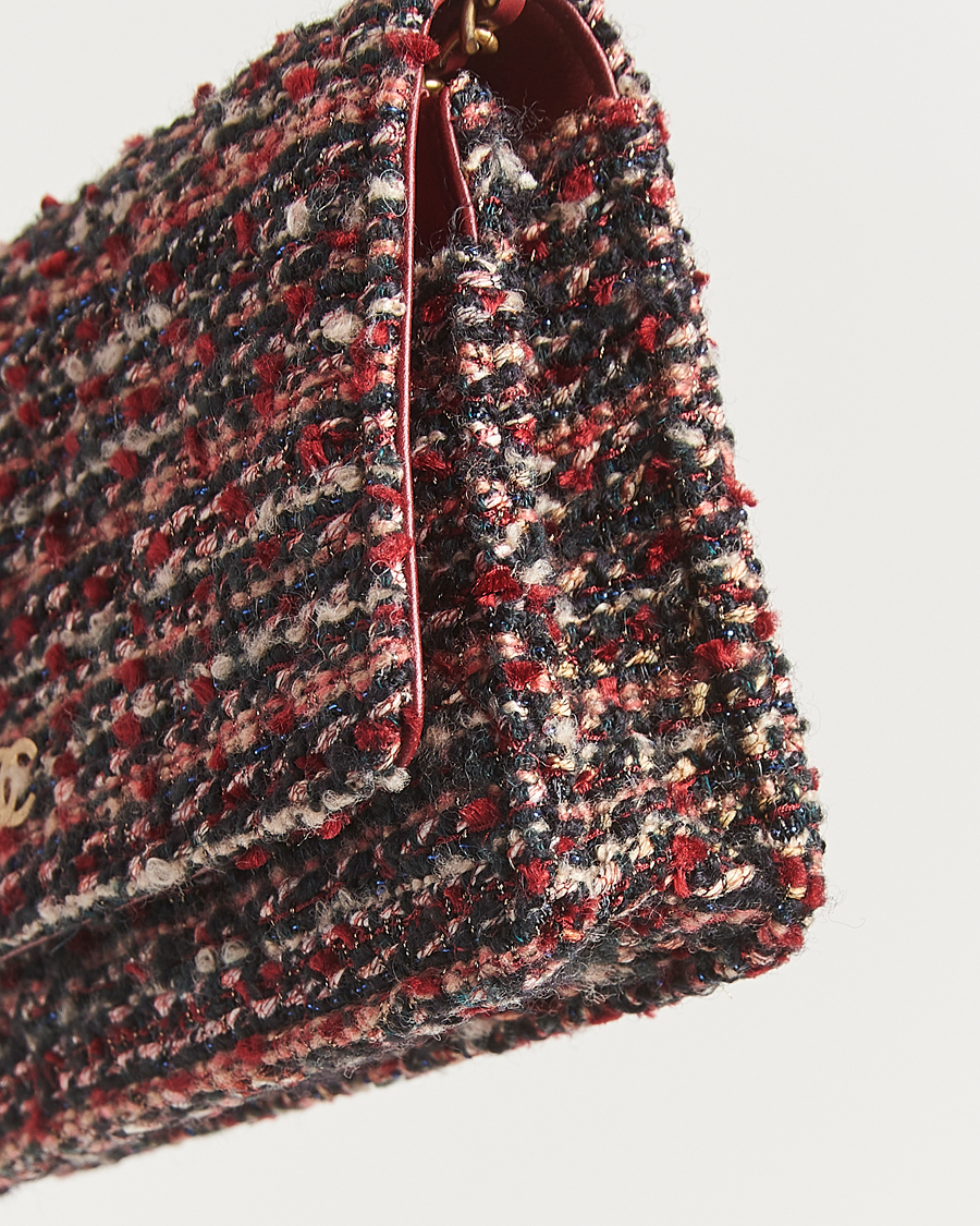 Men | Pre-Owned & Vintage Bags | Chanel Pre-Owned | Tweed Wallet On Chain Red