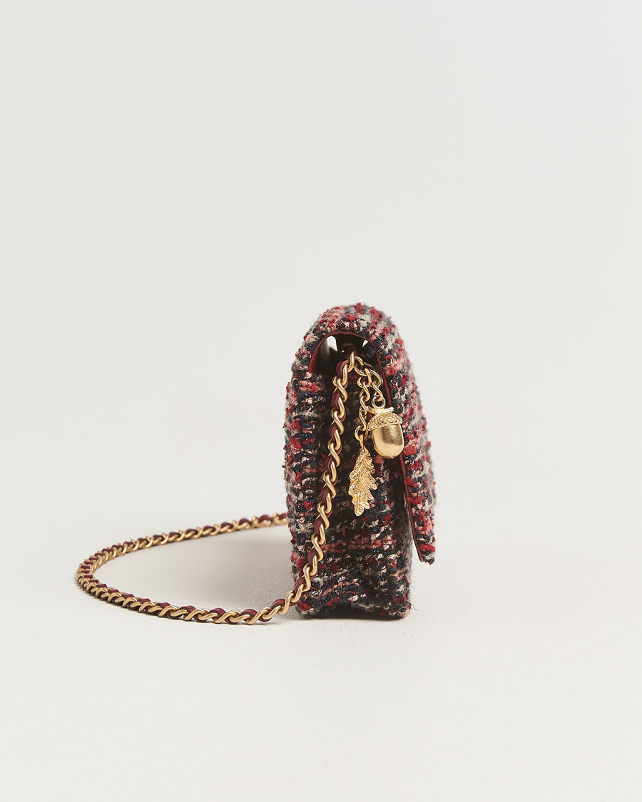 Men | Pre-Owned & Vintage Bags | Chanel Pre-Owned | Tweed Wallet On Chain Red