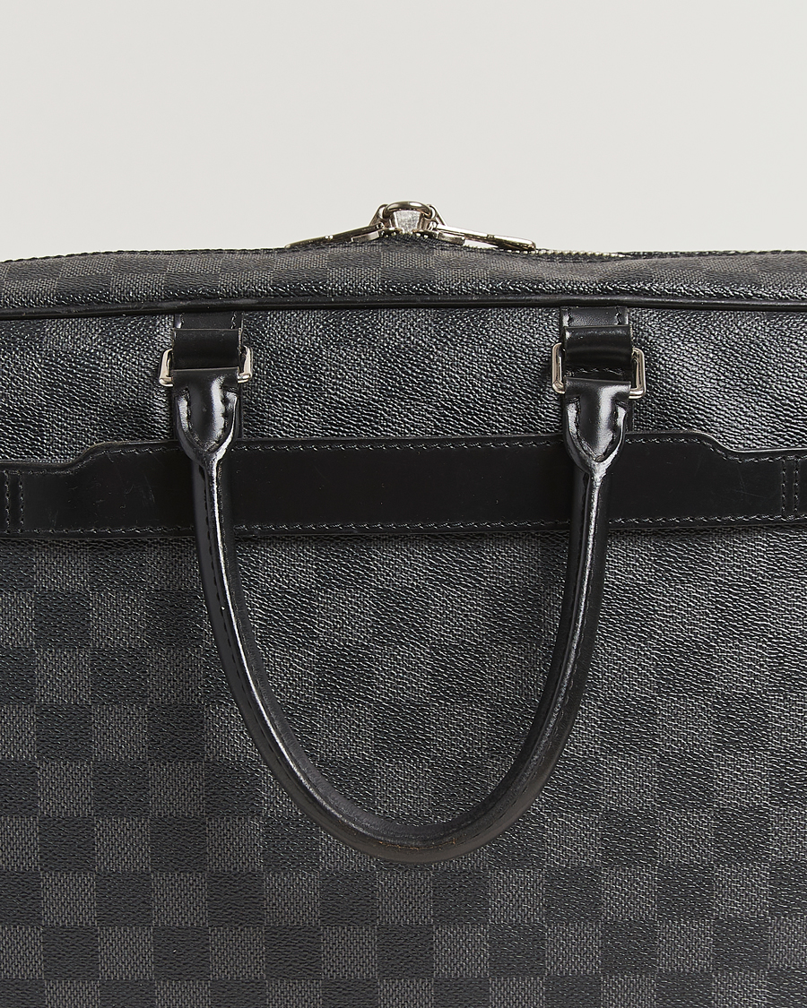Men | Pre-Owned & Vintage Bags | Louis Vuitton Pre-Owned | Porte Document Voyager Damier Graphite
