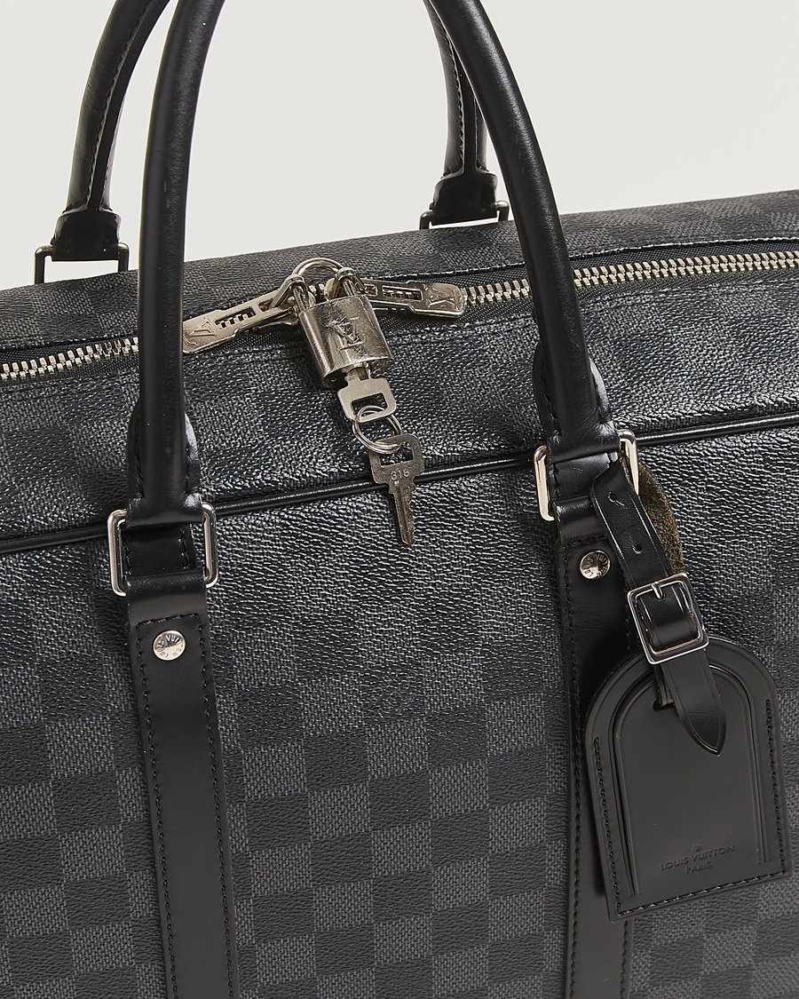 Men | Pre-Owned & Vintage Bags | Louis Vuitton Pre-Owned | Porte Document Voyager Damier Graphite