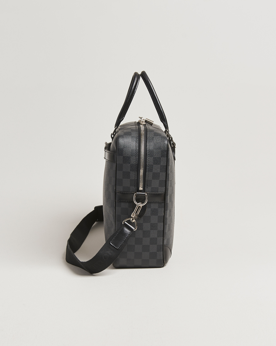 Men | Pre-Owned & Vintage Bags | Louis Vuitton Pre-Owned | Porte Document Voyager Damier Graphite