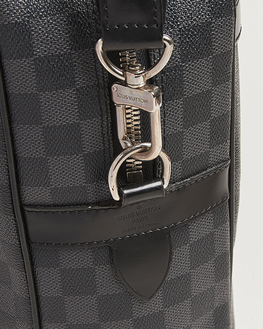 Men | Pre-Owned & Vintage Bags | Louis Vuitton Pre-Owned | Porte Document Voyager Damier Graphite