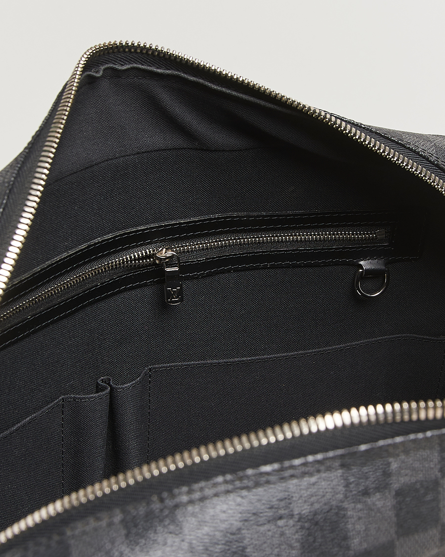 Men | Pre-Owned & Vintage Bags | Louis Vuitton Pre-Owned | Porte Document Voyager Damier Graphite