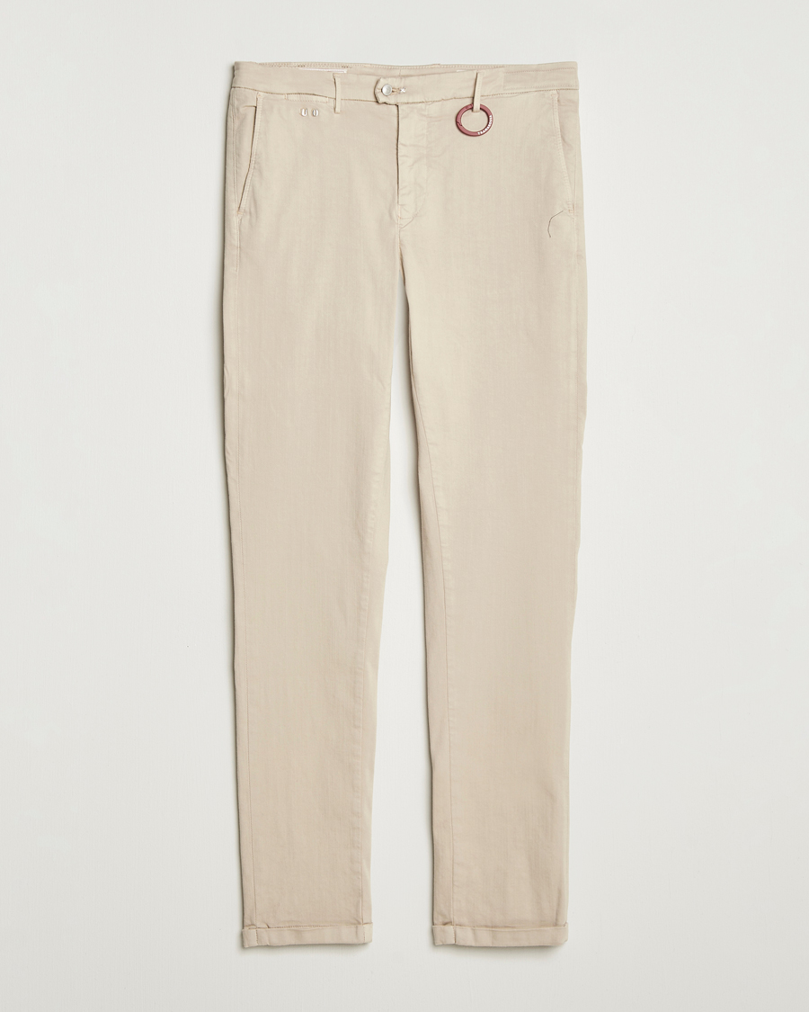 Men | Trousers | Tramarossa | Luis Superstrech Cotton Chino Beige