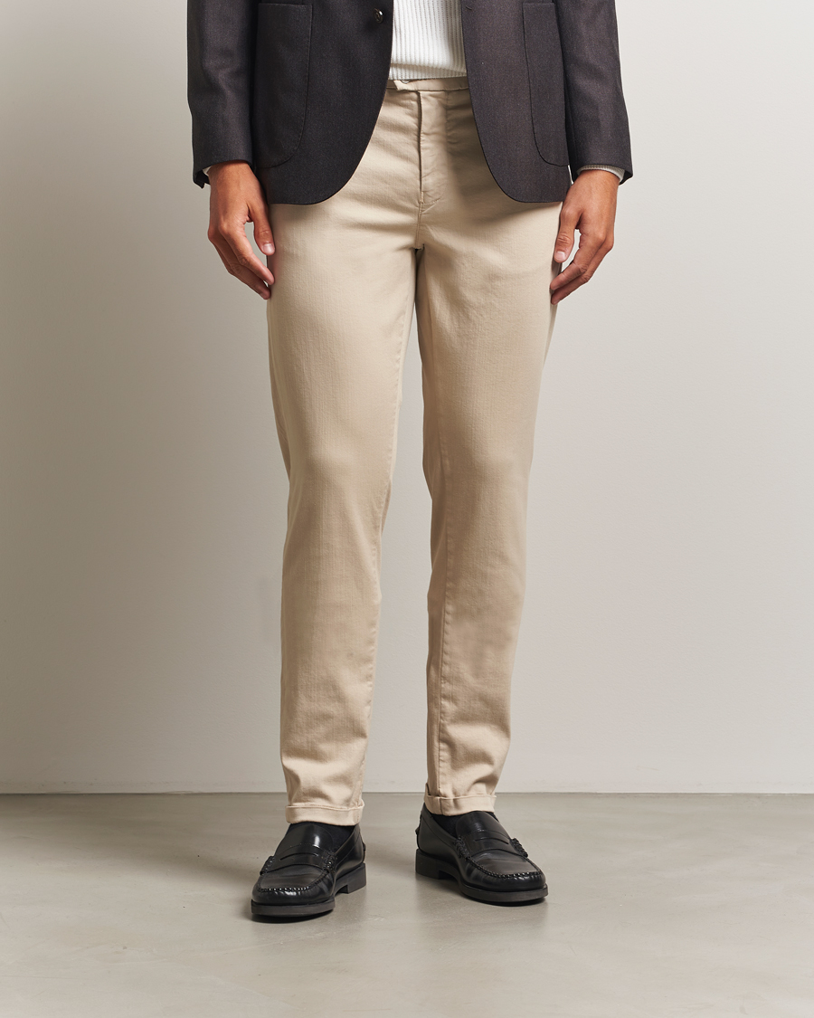 Men | Trousers | Tramarossa | Luis Superstrech Cotton Chino Beige