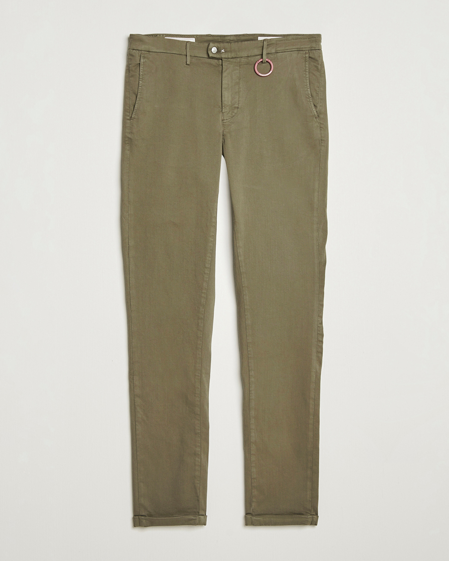 Men | Trousers | Tramarossa | Luis Superstrech Cotton Chino Military