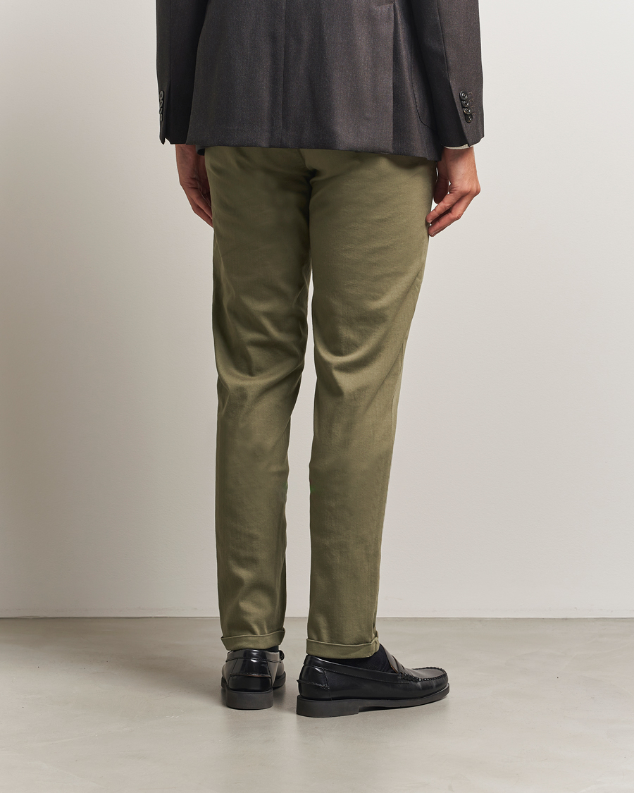 Men | Trousers | Tramarossa | Luis Superstrech Cotton Chino Military