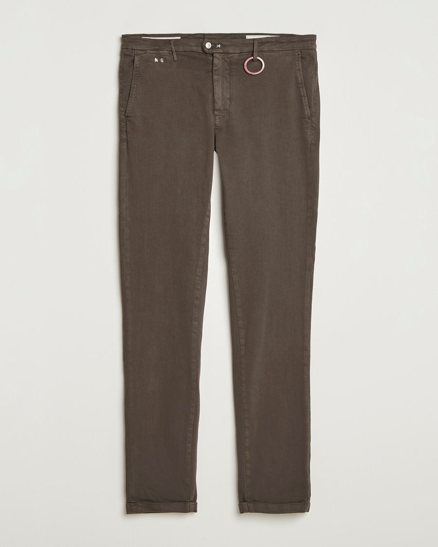 Men | Trousers | Tramarossa | Luis Superstrech Cotton Chino Brown