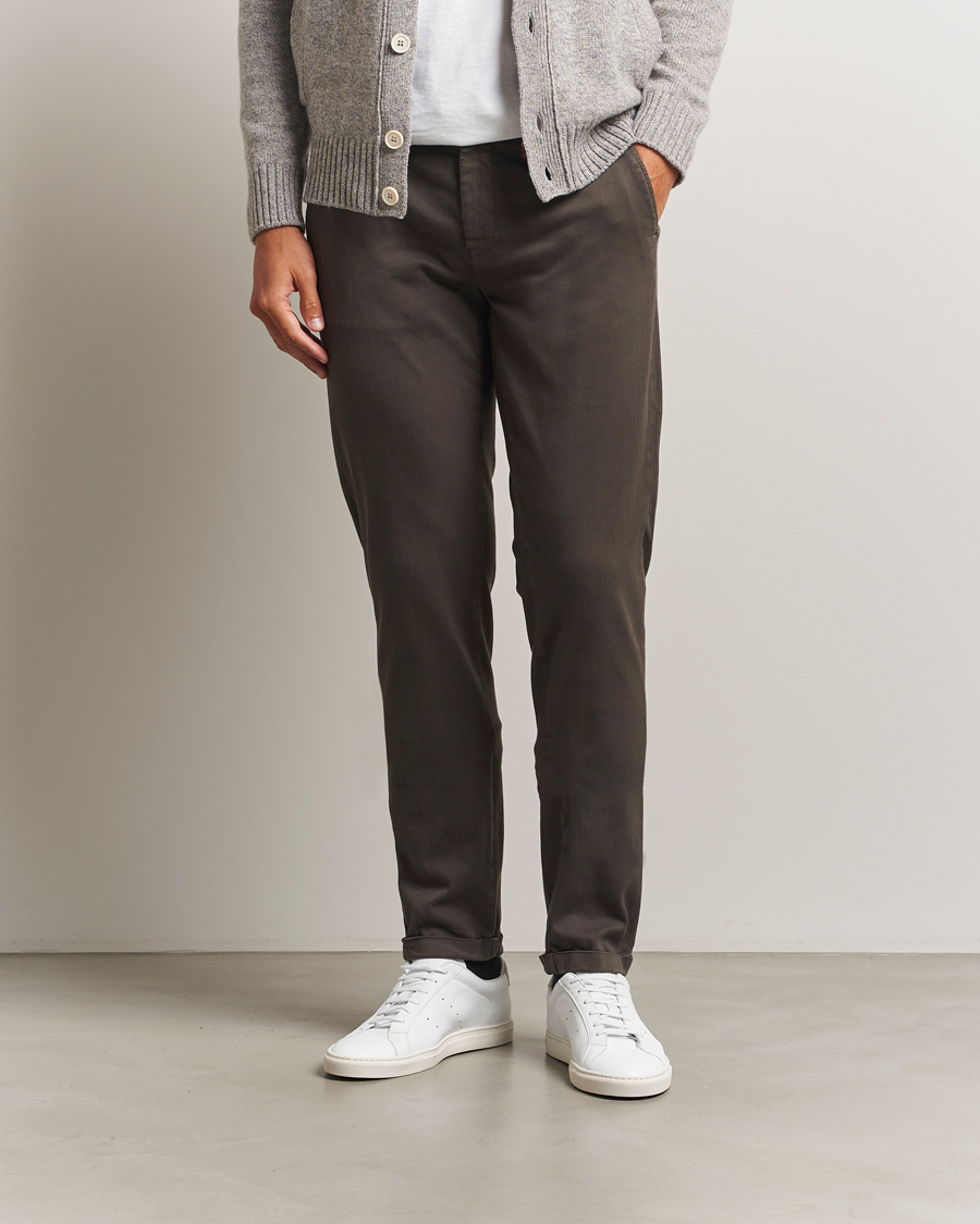 Men | Trousers | Tramarossa | Luis Superstrech Cotton Chino Brown