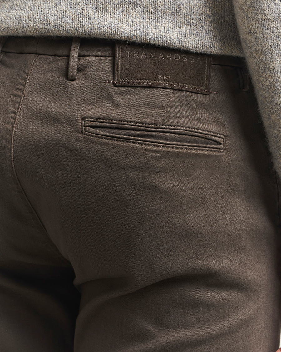 Men | Trousers | Tramarossa | Luis Superstrech Cotton Chino Brown