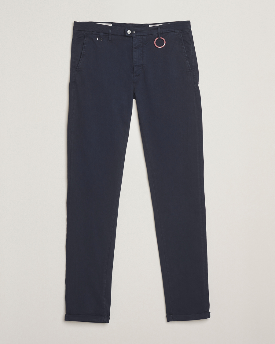Men | Trousers | Tramarossa | Luis Superstrech Cotton Chino Dark Blu