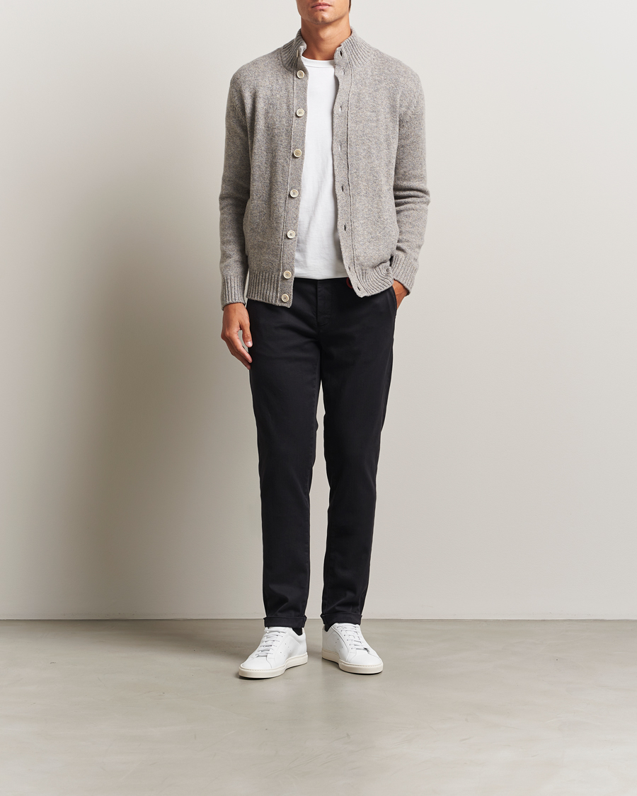 Men | Trousers | Tramarossa | Luis Superstrech Cotton Chino Black