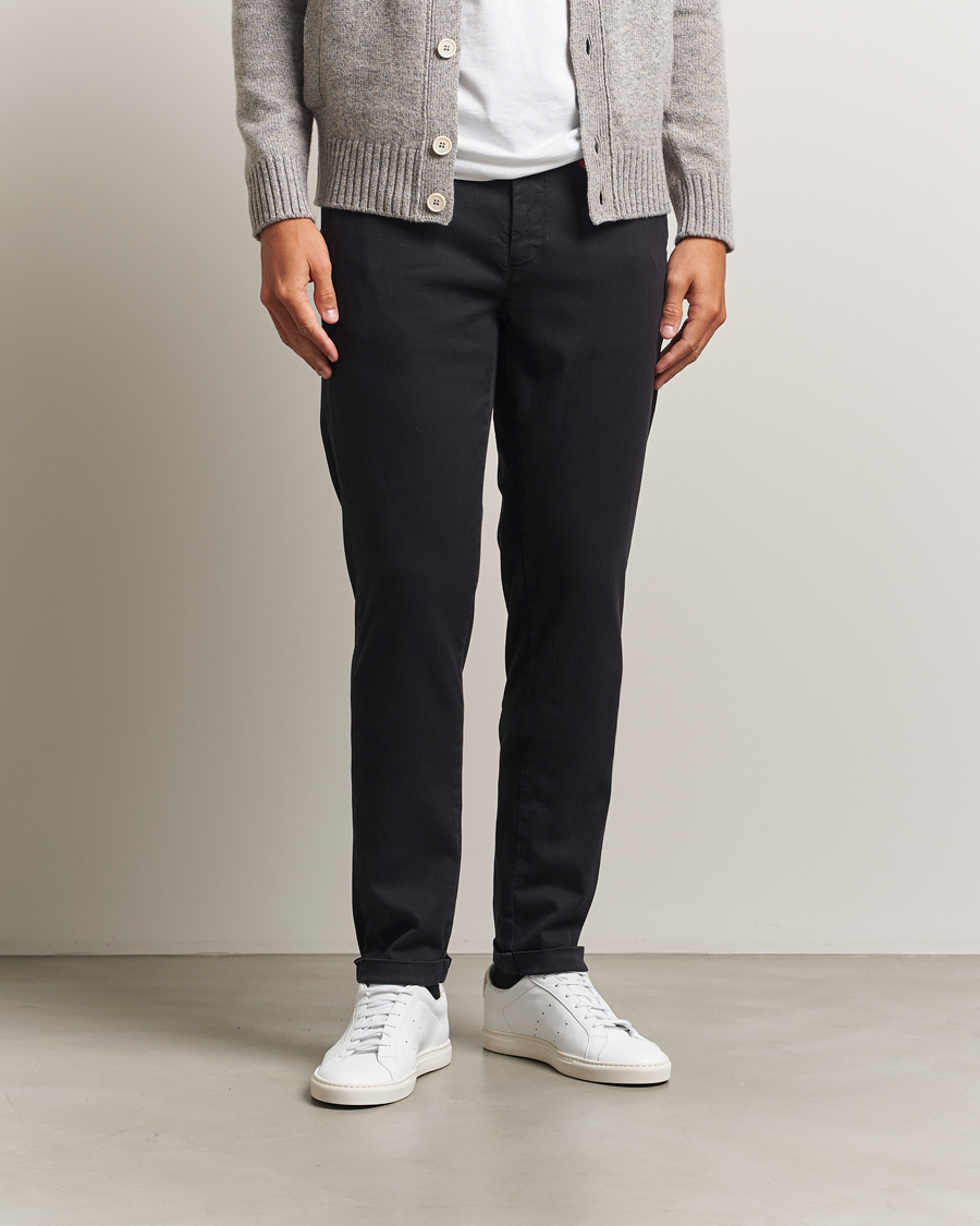 Men | Trousers | Tramarossa | Luis Superstrech Cotton Chino Black