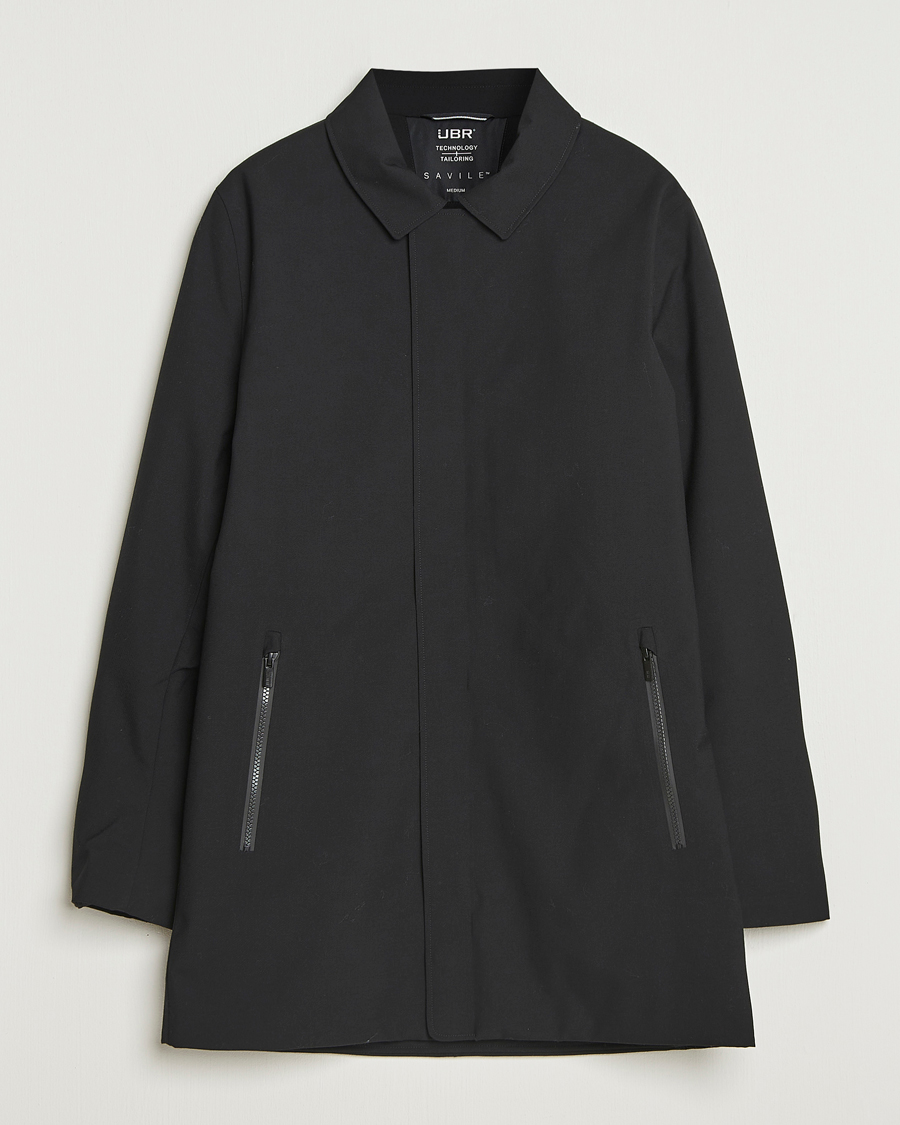Men | Coats & Jackets | UBR | Regulator Coat Savile Black Wool