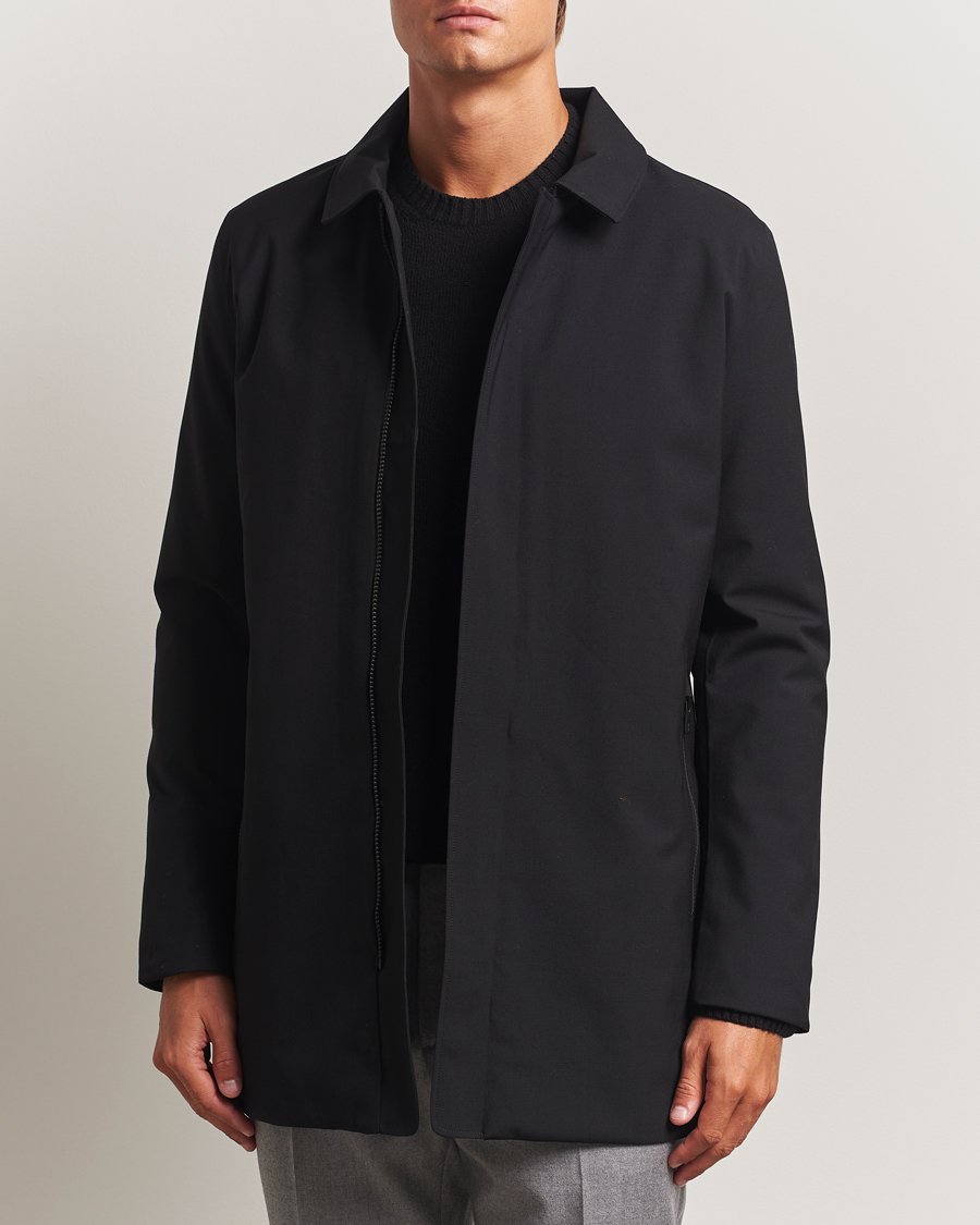 Men | Coats & Jackets | UBR | Regulator Coat Savile Black Wool