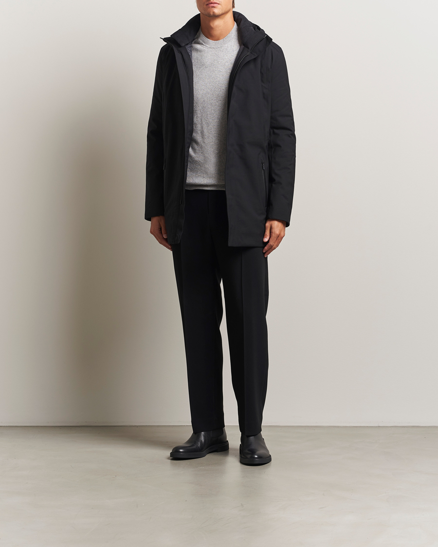 Men | Coats & Jackets | UBR | Regulator Parka Savile Black Wool