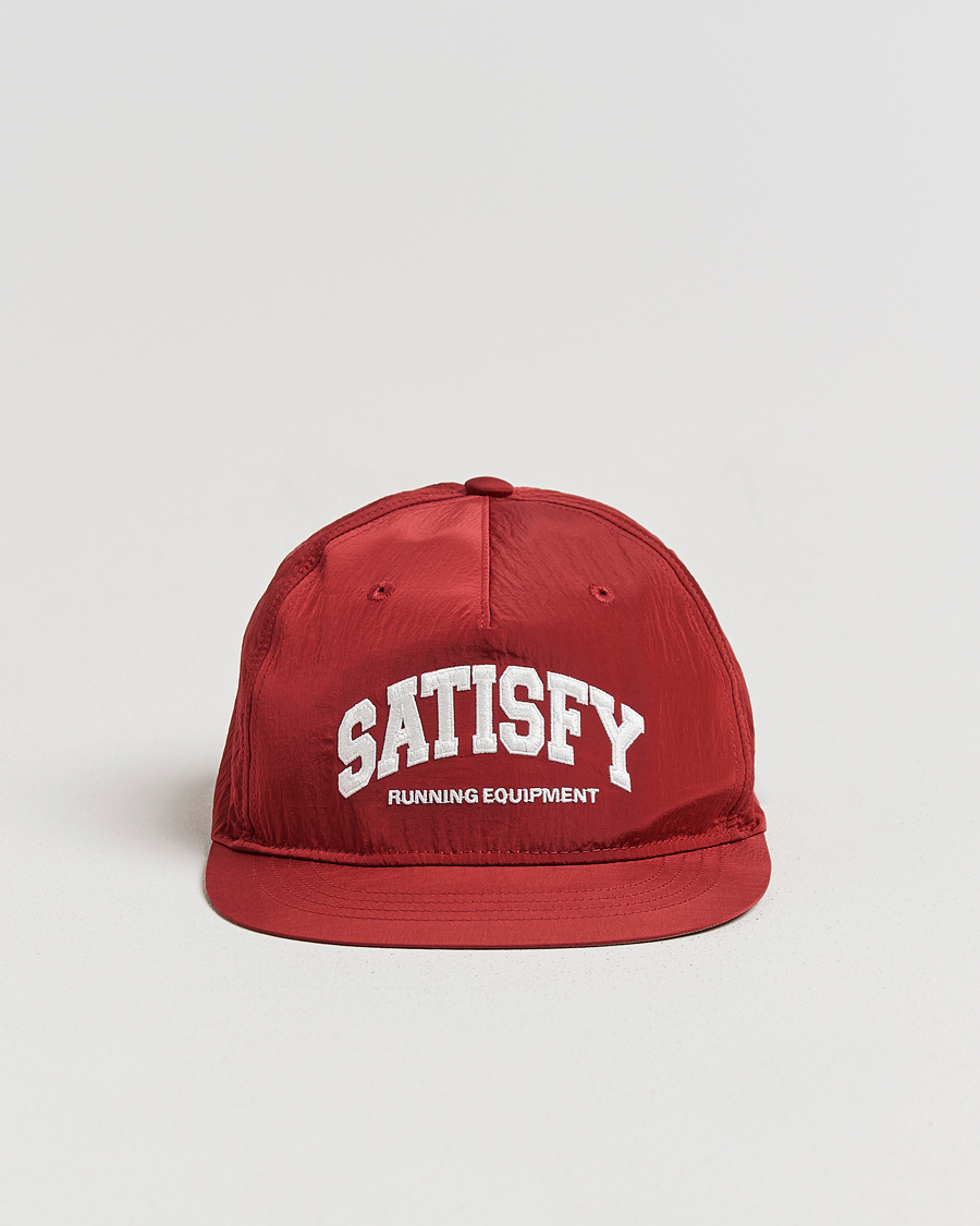 Men | Hats & Caps | Satisfy | FliteSilk Running Cap Burgundy
