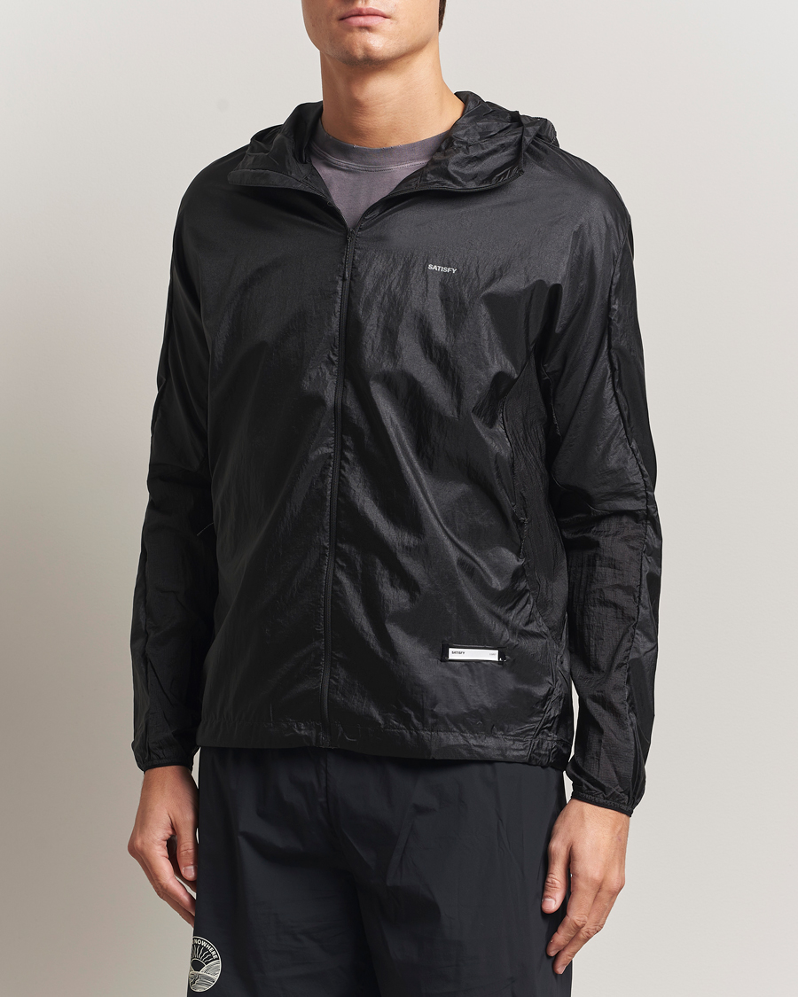 Men | Coats & Jackets | Satisfy | Pertex Diamond Fuse Windbreaker Black