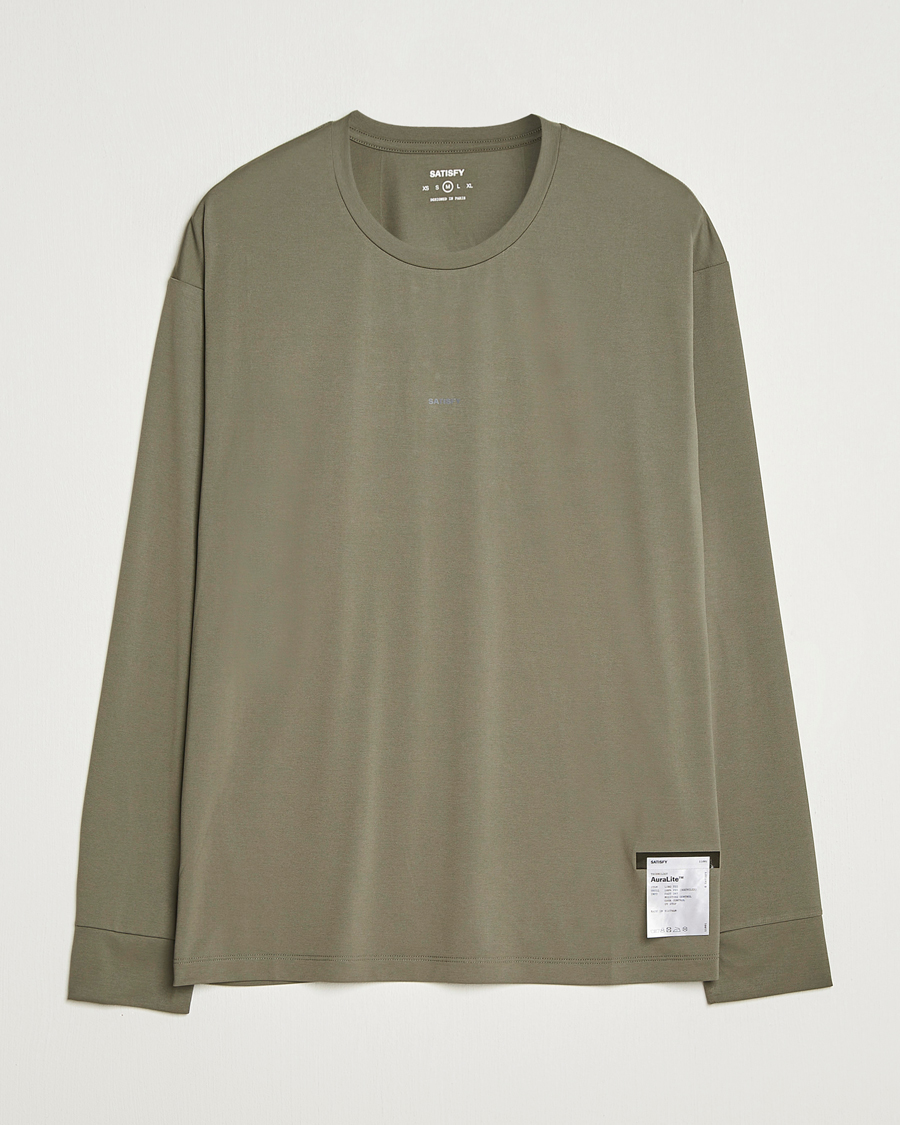 Men | T-Shirts | Satisfy | AuraLite Long Sleeve T-Shirt Dusty Olive