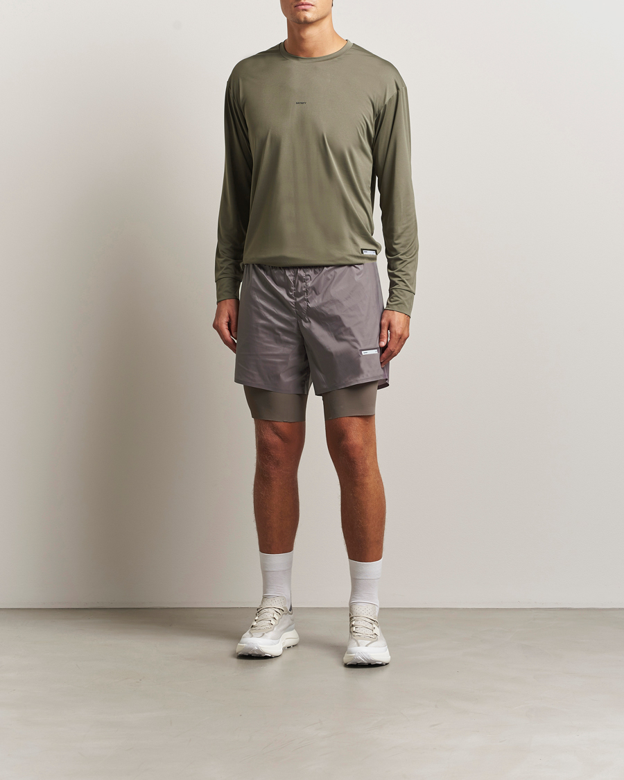 Men | T-Shirts | Satisfy | AuraLite Long Sleeve T-Shirt Dusty Olive
