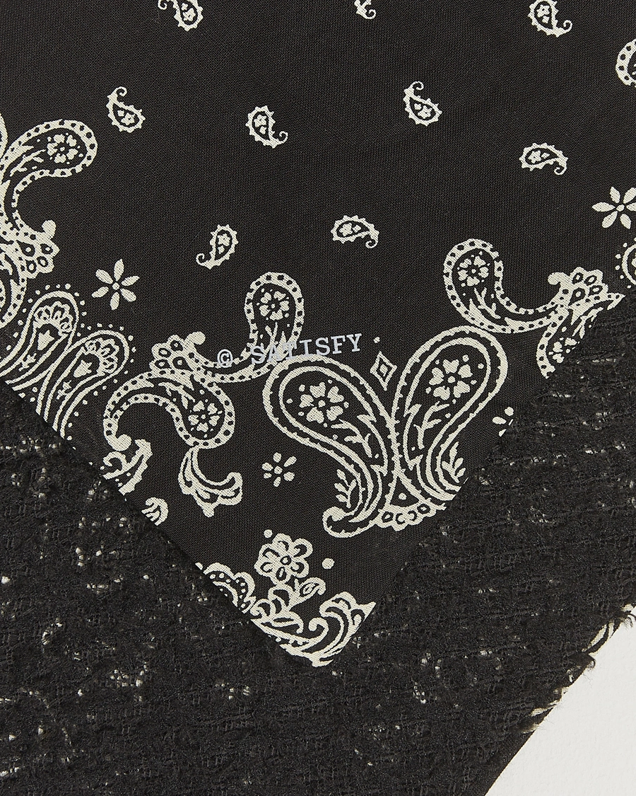 Men | Pocket Squares | Satisfy | GhostFleece Run Bandana Black