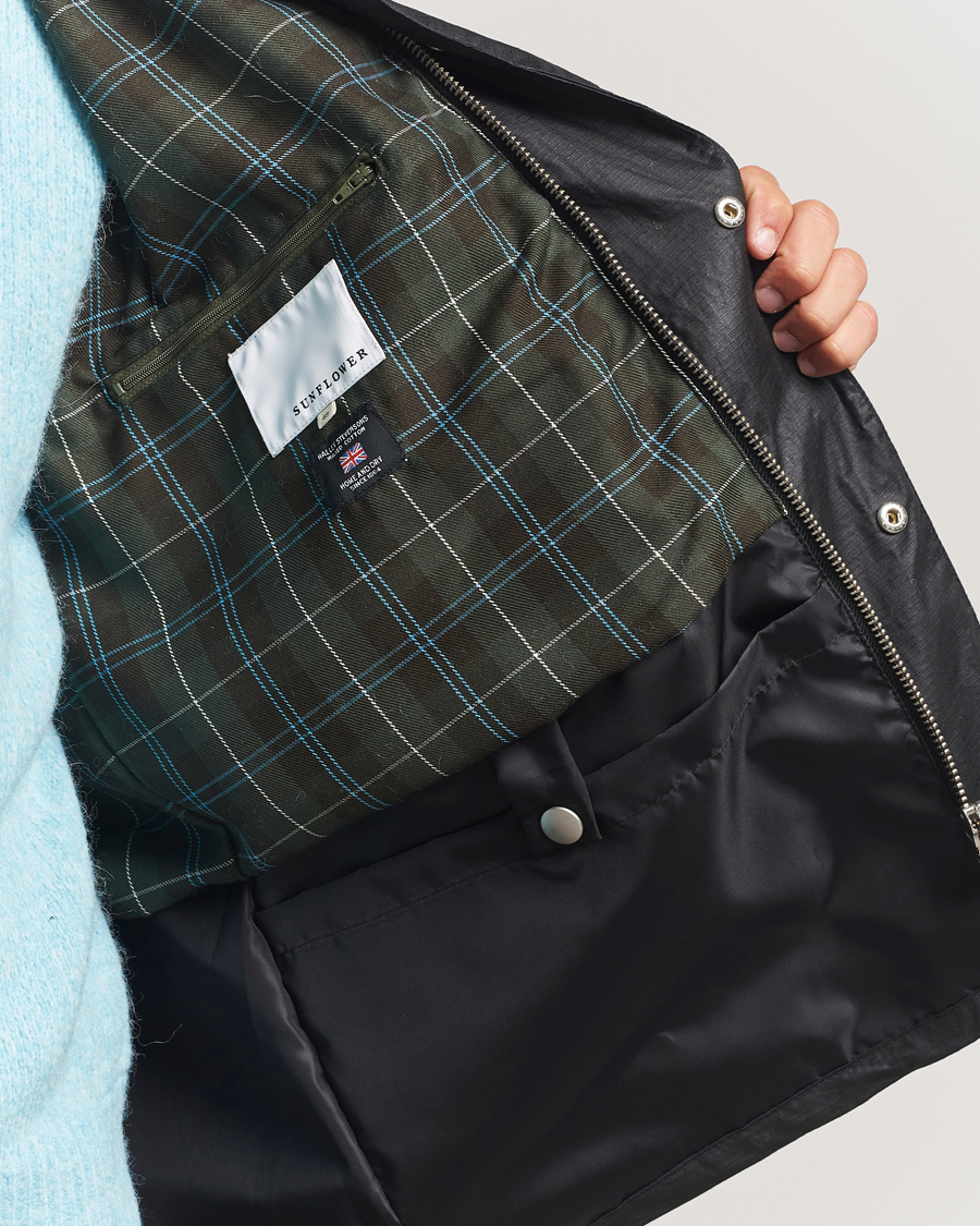 Men | Coats & Jackets | Sunflower | Waxed Ripstop Jacket Black