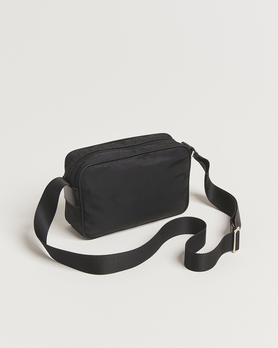 Men | Pre-Owned & Vintage Bags | Prada Pre-Owned | Tessuto Nylon Leather Shoulder Bag Black