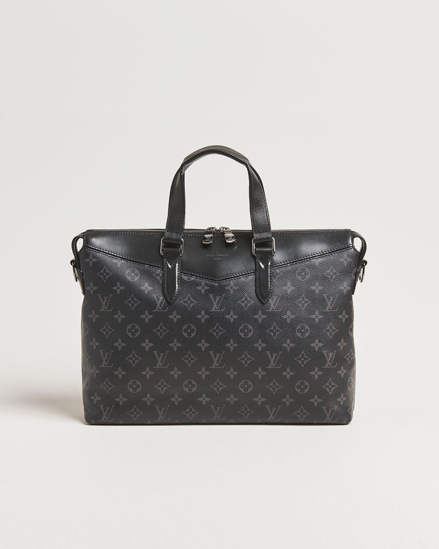 Men | Pre-Owned & Vintage Bags | Louis Vuitton Pre-Owned | Briefcase Explorer Monogram Eclipse