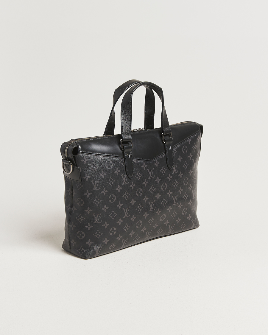 Men | Pre-Owned & Vintage Bags | Louis Vuitton Pre-Owned | Briefcase Explorer Monogram Eclipse