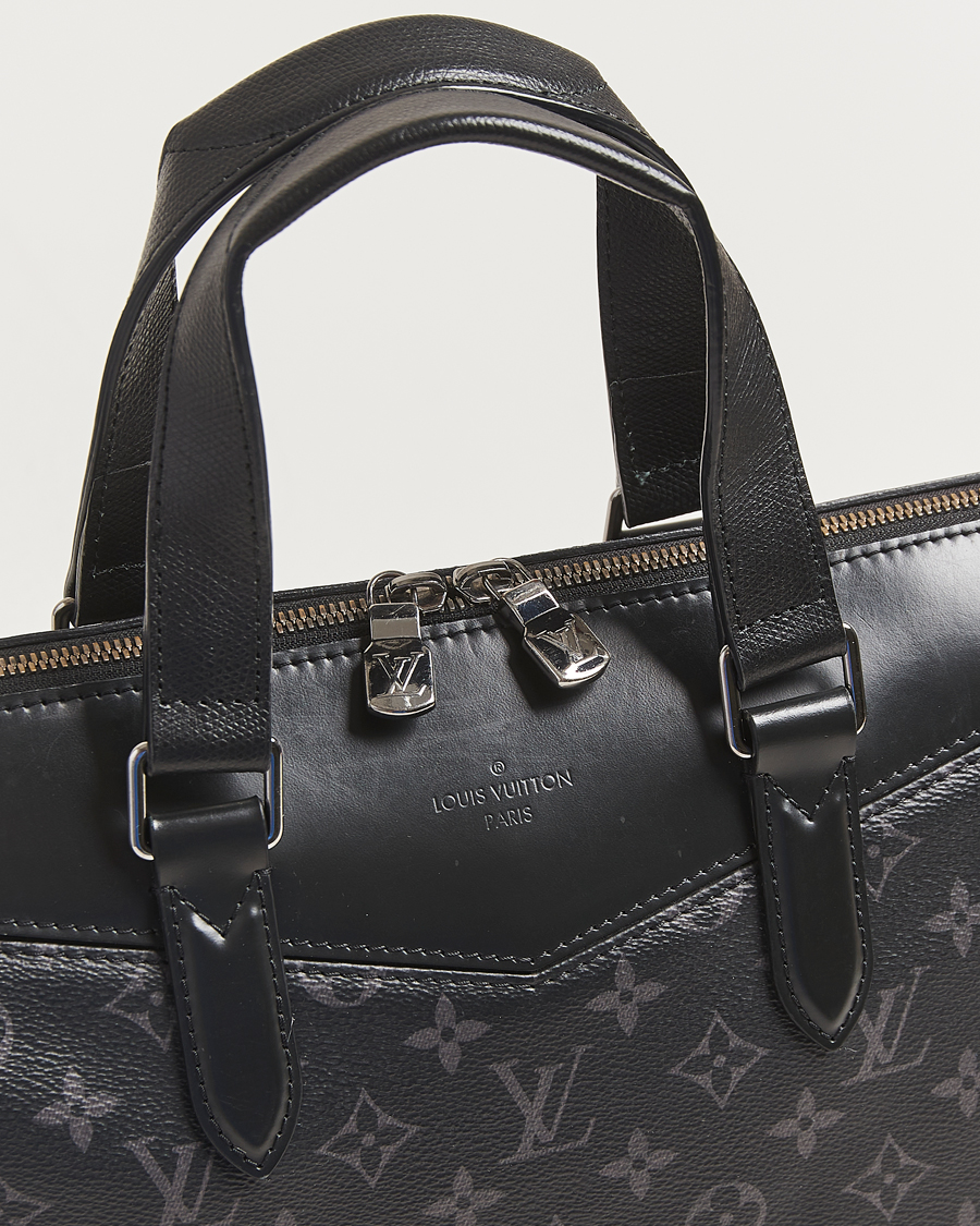 Men | Pre-Owned & Vintage Bags | Louis Vuitton Pre-Owned | Briefcase Explorer Monogram Eclipse