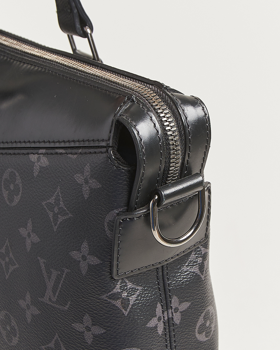 Men | Pre-Owned & Vintage Bags | Louis Vuitton Pre-Owned | Briefcase Explorer Monogram Eclipse