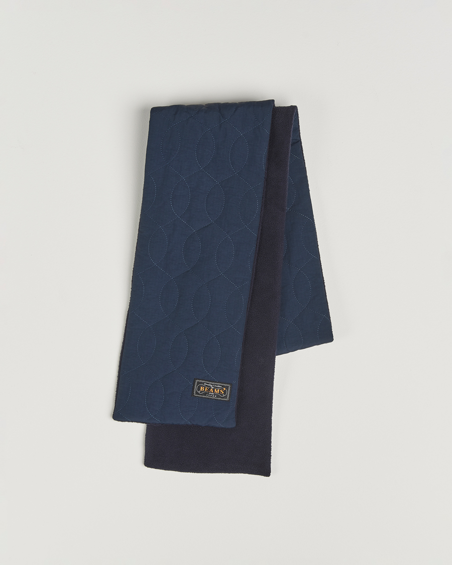 Men | Scarves | BEAMS PLUS | Muffler Boa Scarf Navy