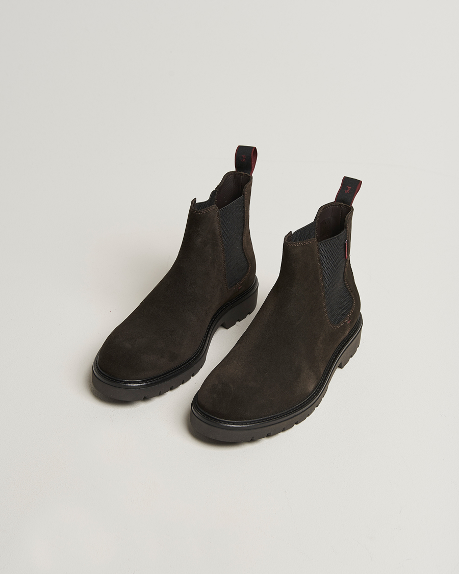 Men | Boots | PS Paul Smith | Xenon Suede Chelsea Boot Dark Brown