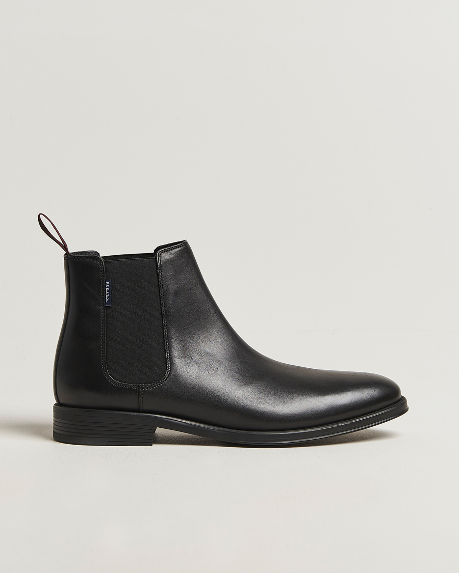 Men | Boots | PS Paul Smith | Augustus Leather Chelsea Boot Black