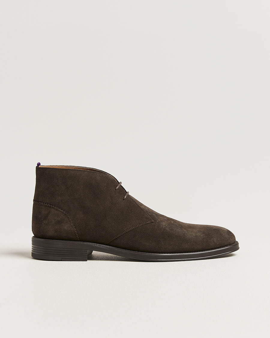 Men | Boots | PS Paul Smith | Wilbur Suede Chukka Boot Dark Brown