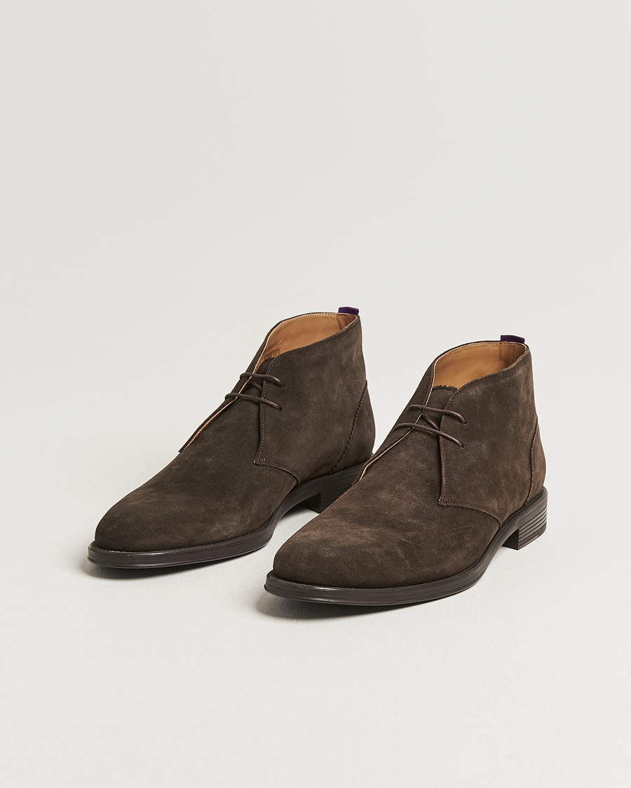 Men | Boots | PS Paul Smith | Wilbur Suede Chukka Boot Dark Brown