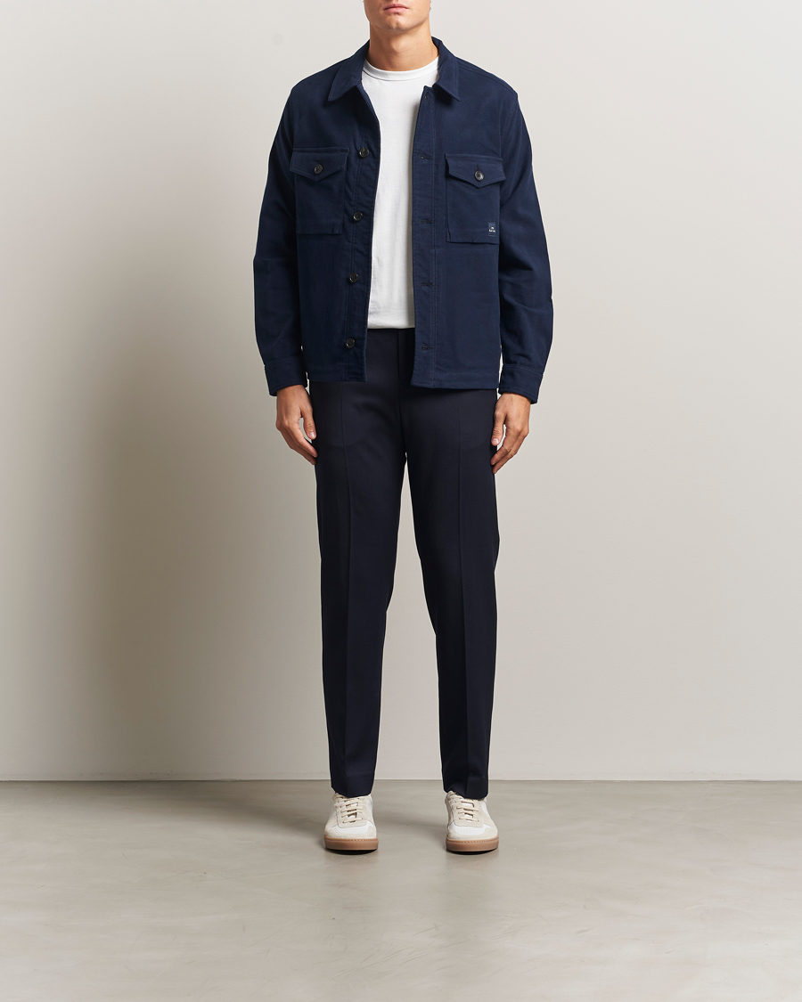 Men | Coats & Jackets | PS Paul Smith | Cotton Shirt Jacket Blue