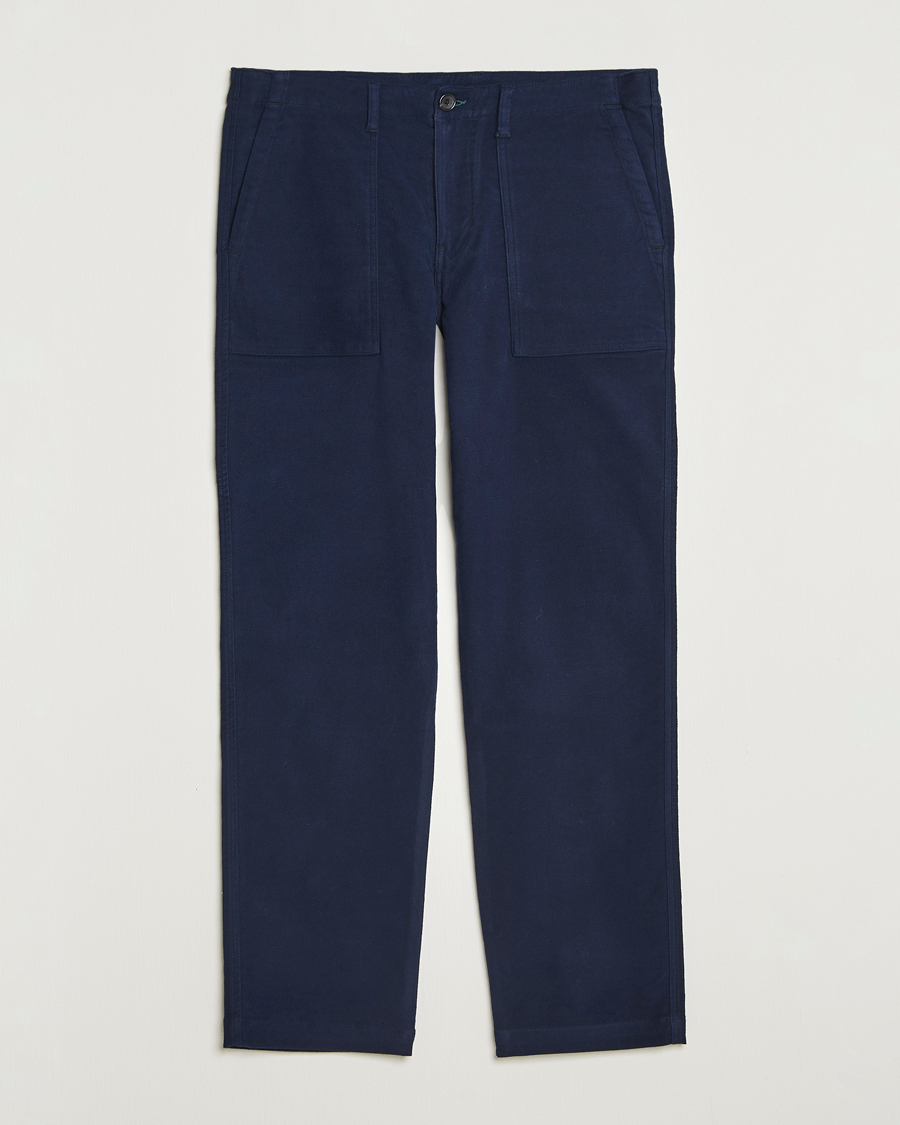 Men | Trousers | PS Paul Smith | Cotton Worker Pants Blue